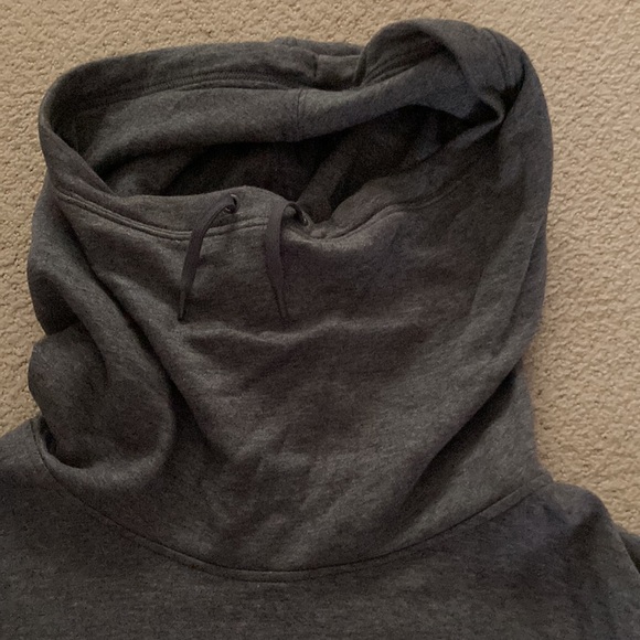 Nike Dark Gray short sleeve Hoodie cowl neck. - Picture 4 of 6